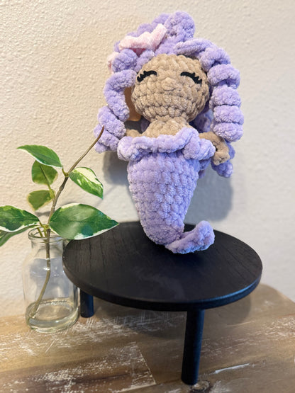 Handmade crochet mermaid plushie