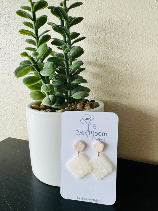 Handmade clay earrings by Ever bloom creations