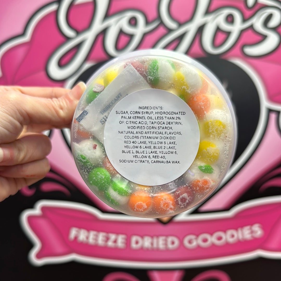 Freeze Dried Candy Rainbow Puffs By JoJo’s Freeze Dried Goodies