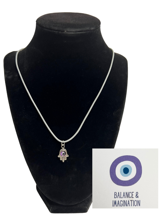 Purple-Balance & Imagination Eye Necklace