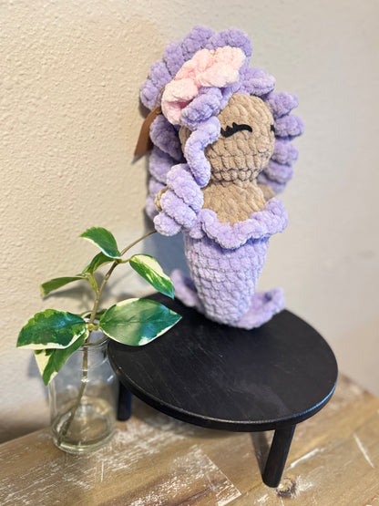 Handmade crochet mermaid plushie