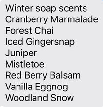 Load image into Gallery viewer, Handmade Winter scented soap