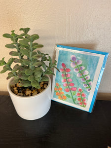 Handmade floral card