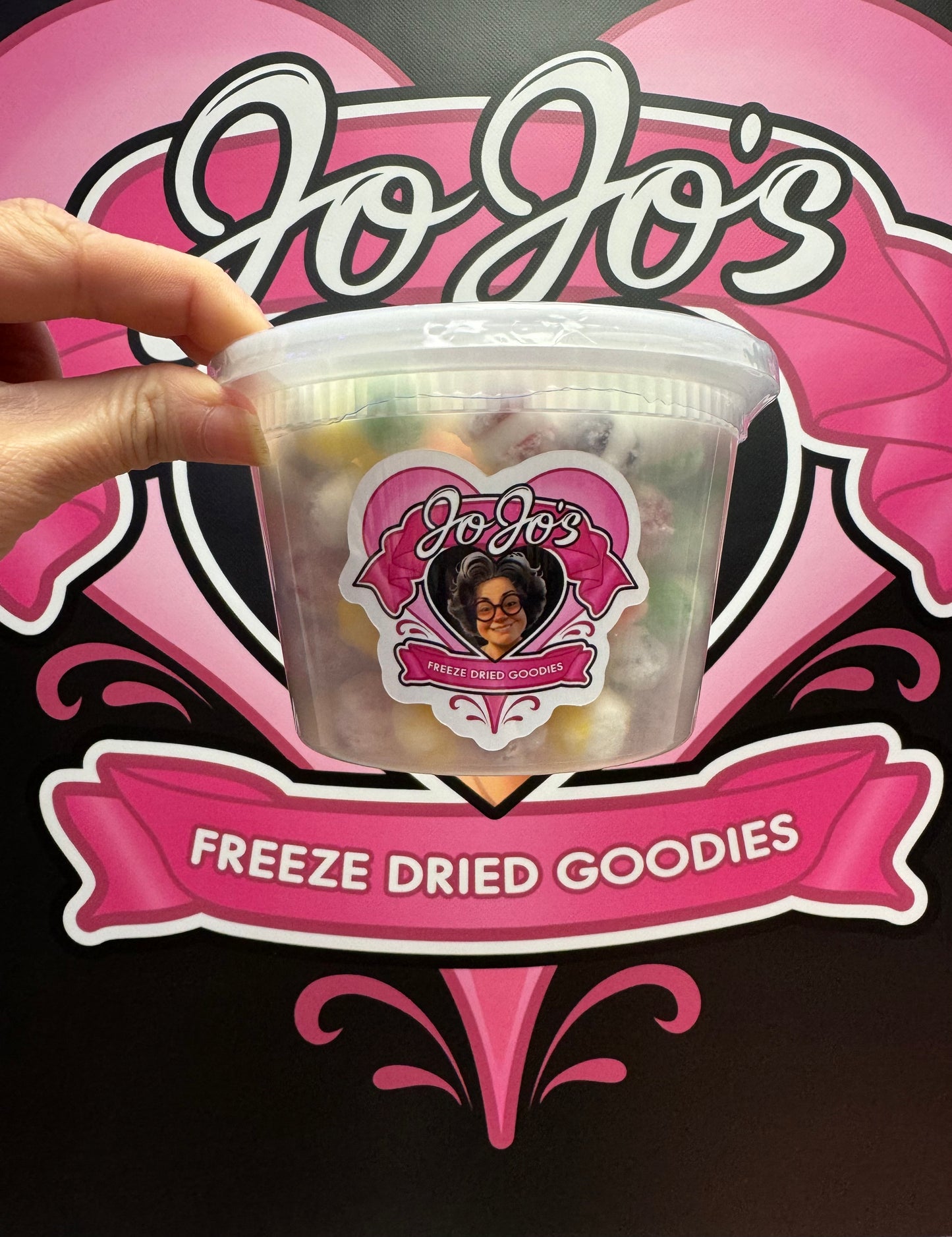 Freeze Dried Candy Super Sour Rainbow Puffs By JoJos Freeze Dried Goodies