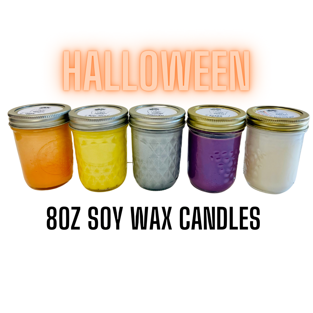 Halloween 8oz Candles