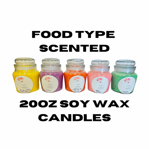 Handmade Food Type Scented  20oz Candles