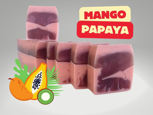 Handmade Mango Papaya Scented Soap