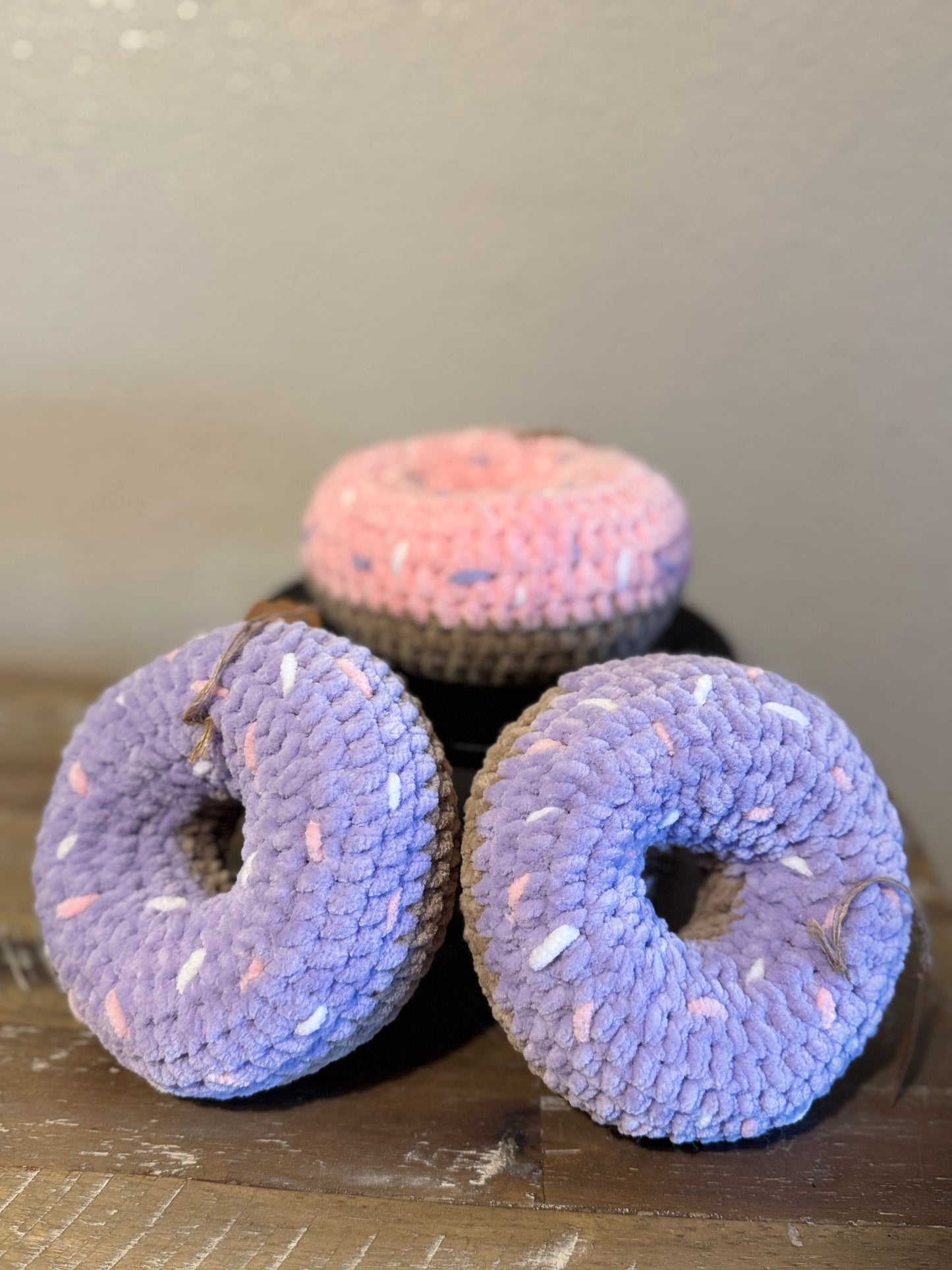 Handmade Crochet Donut Plushie