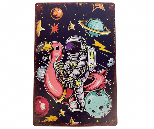 Space/Astronaut Metal Decor