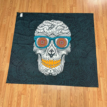 Load image into Gallery viewer, Retro Nerdy skull head Tapestry