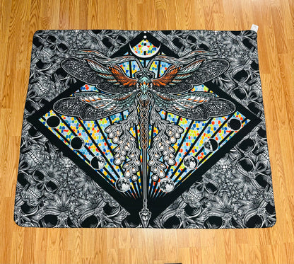 Colorful Moth Tapestry