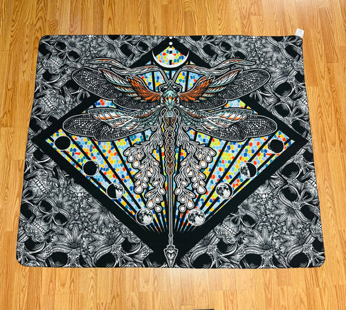 Colorful Moth Tapestry