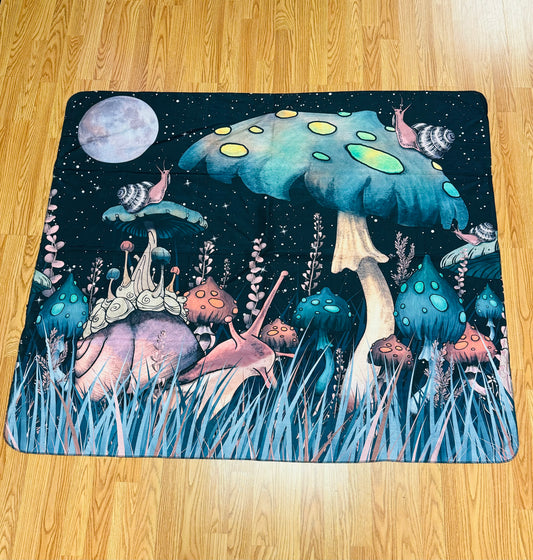 Mystical mushroom & Snail Tapestry