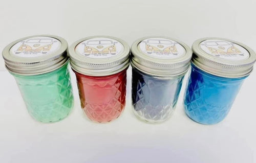 8oz Masculine scent soy wax candles