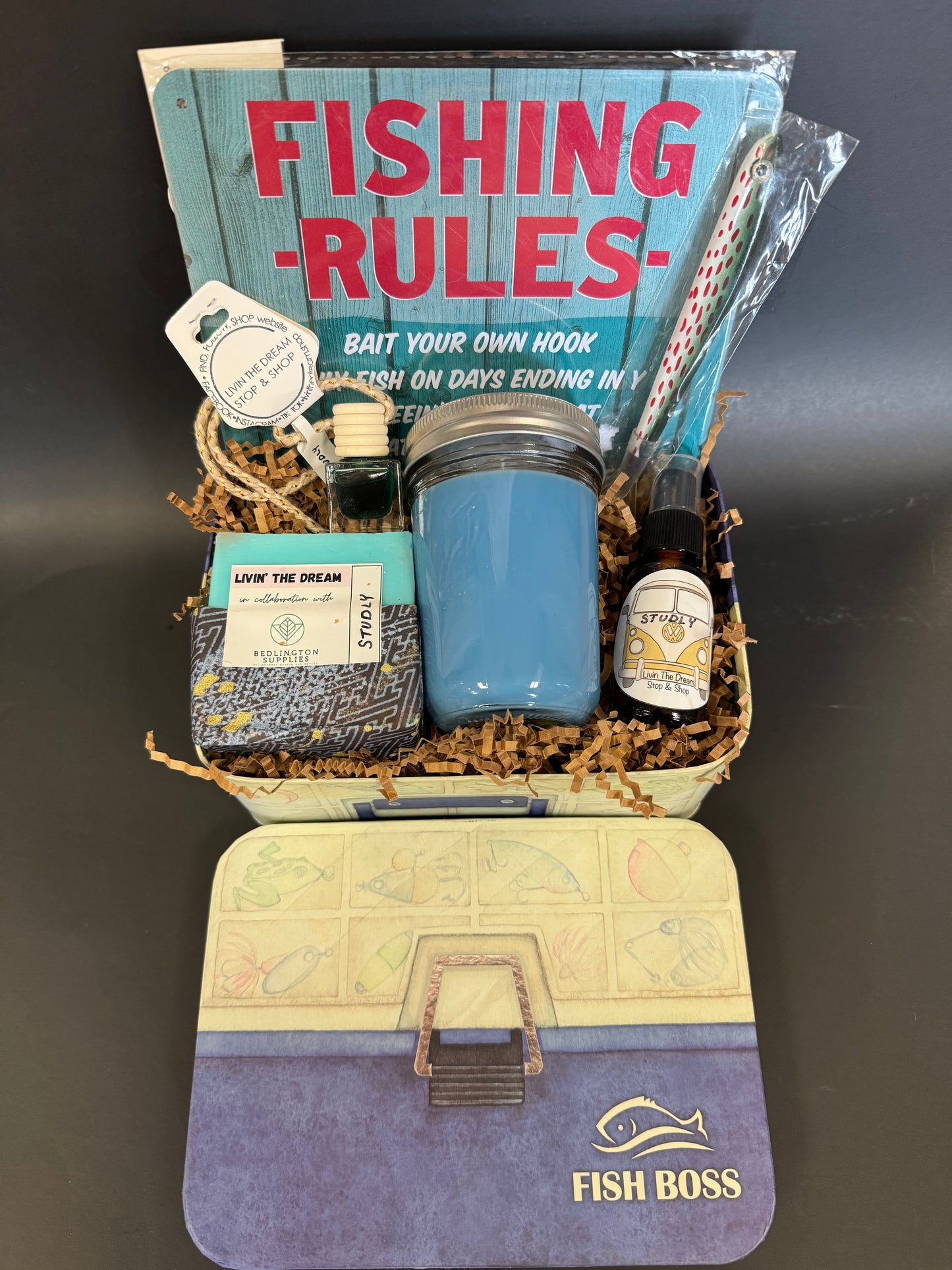 Men’s Fishing Themed handmade products Gift Box