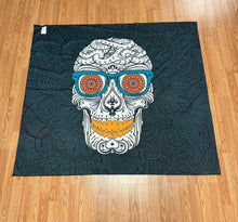 Load image into Gallery viewer, Retro Nerdy skull head Tapestry