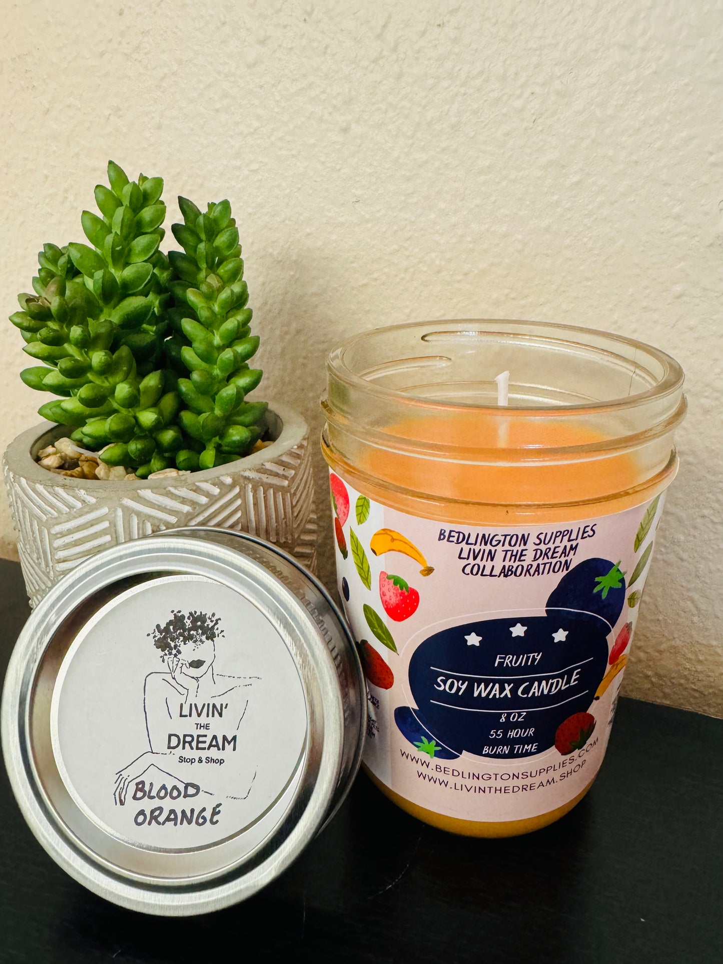 Blood orange candle