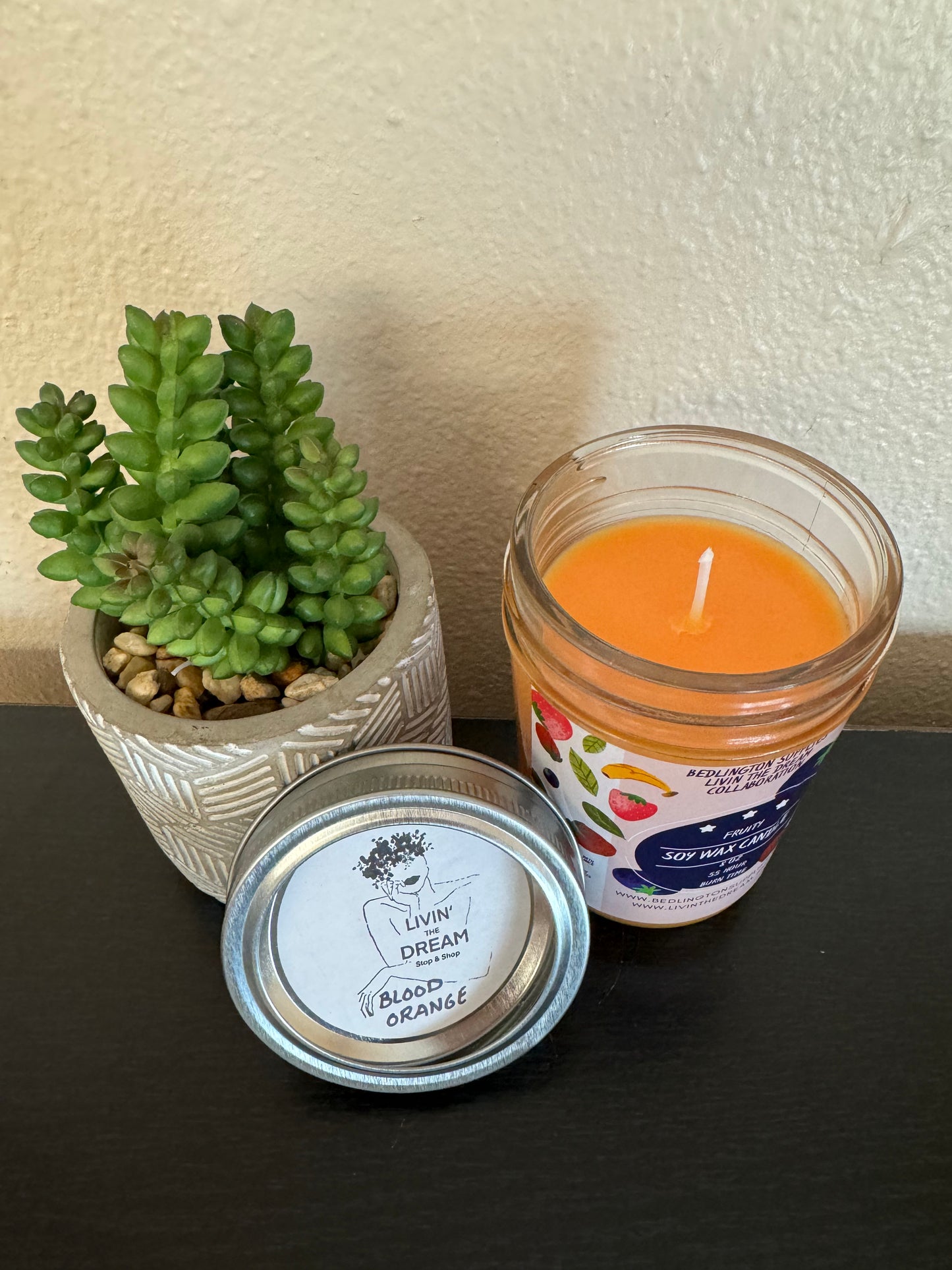 Blood orange candle