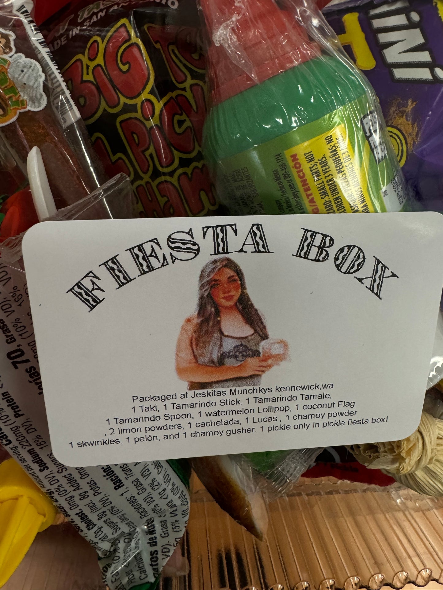 Chamoy Candy Pickle Fiesta Box By Jeskitas Munchkys