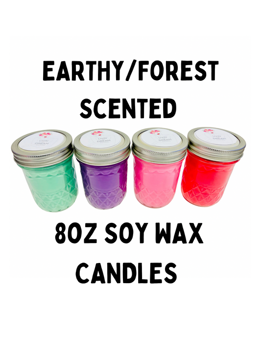 Earthy/Forest 8oz Candles