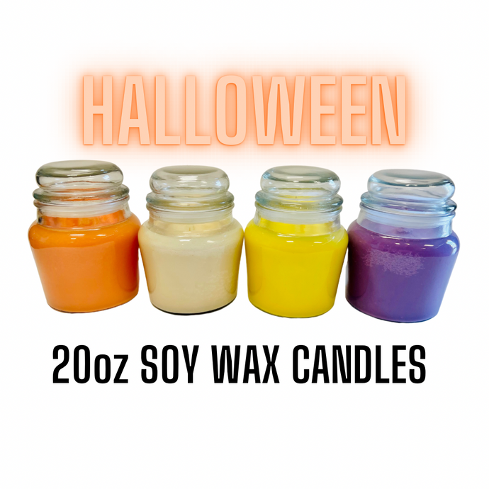 Handmade Halloween Scented 20oz Candles