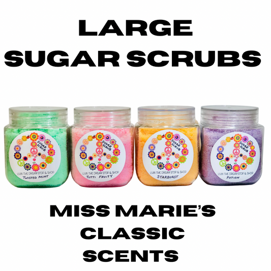 Miss Maries Classic scented Large sugar scrubs handmade by miss Marie!