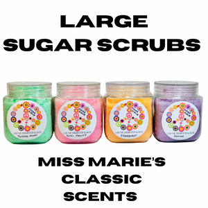 Miss Maries Classic scented Large sugar scrubs handmade by miss Marie!