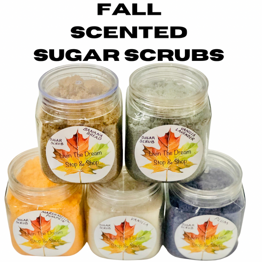Fall scented Large sugar Sugar scrubs -Handmade By Miss Marie!