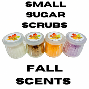 Fall Scented Small sugar scrubs-Handmade By Miss Marie!