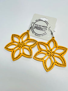 Yellow Flower Earrings