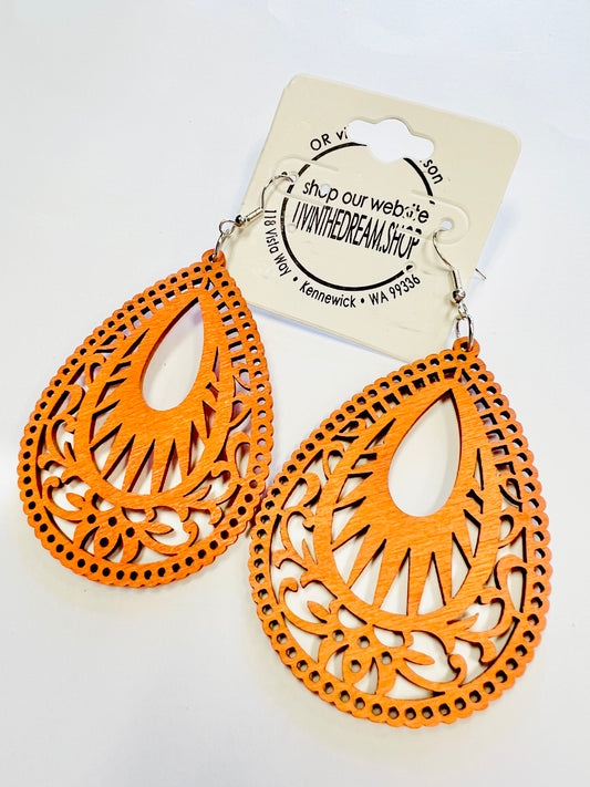 Orange Earrings