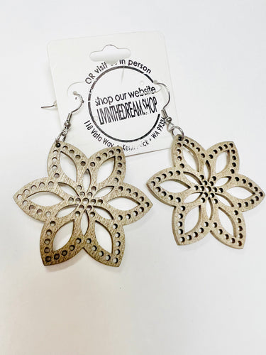 Gold Flower Earrings