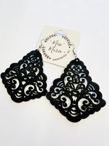 Black Boho Earrings