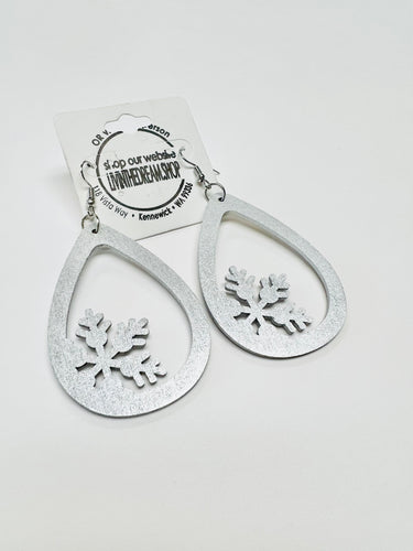 Silver Snowflake Earrings