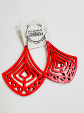 Load image into Gallery viewer, Red Retro Earrings